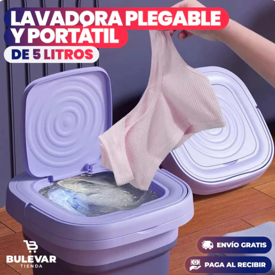 MINI LAVADORA DE 6L PLEGABLE PARA ROPA